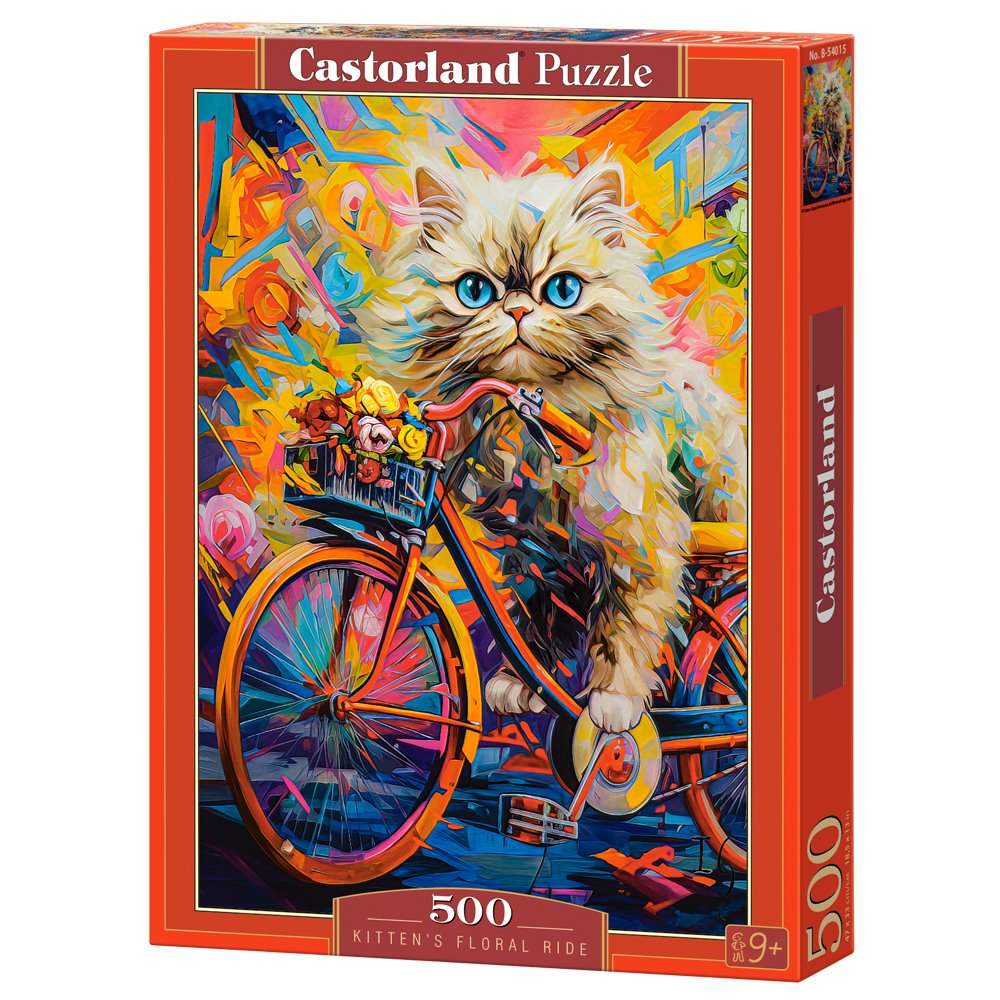 Puzzle 500 Kitten's Floral Ride