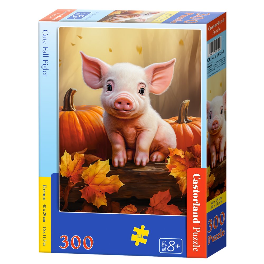 Puzzle 300 Cute Fall Piglet