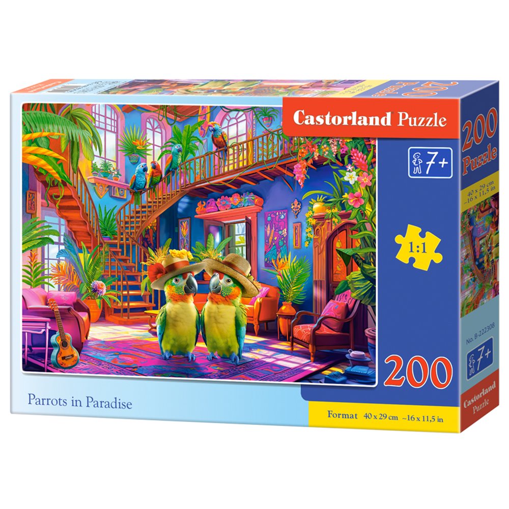 Puzzle 200 Parrots in Paradise