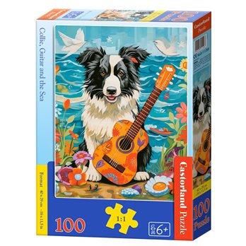 Puzzle 100 Collie, Guitar and the Sea