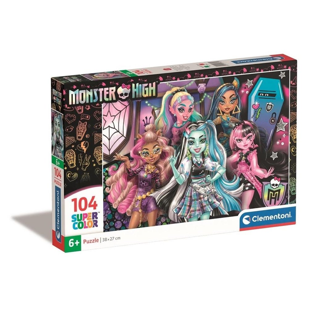 Puzzle 104 Super Kolor Monster High 1