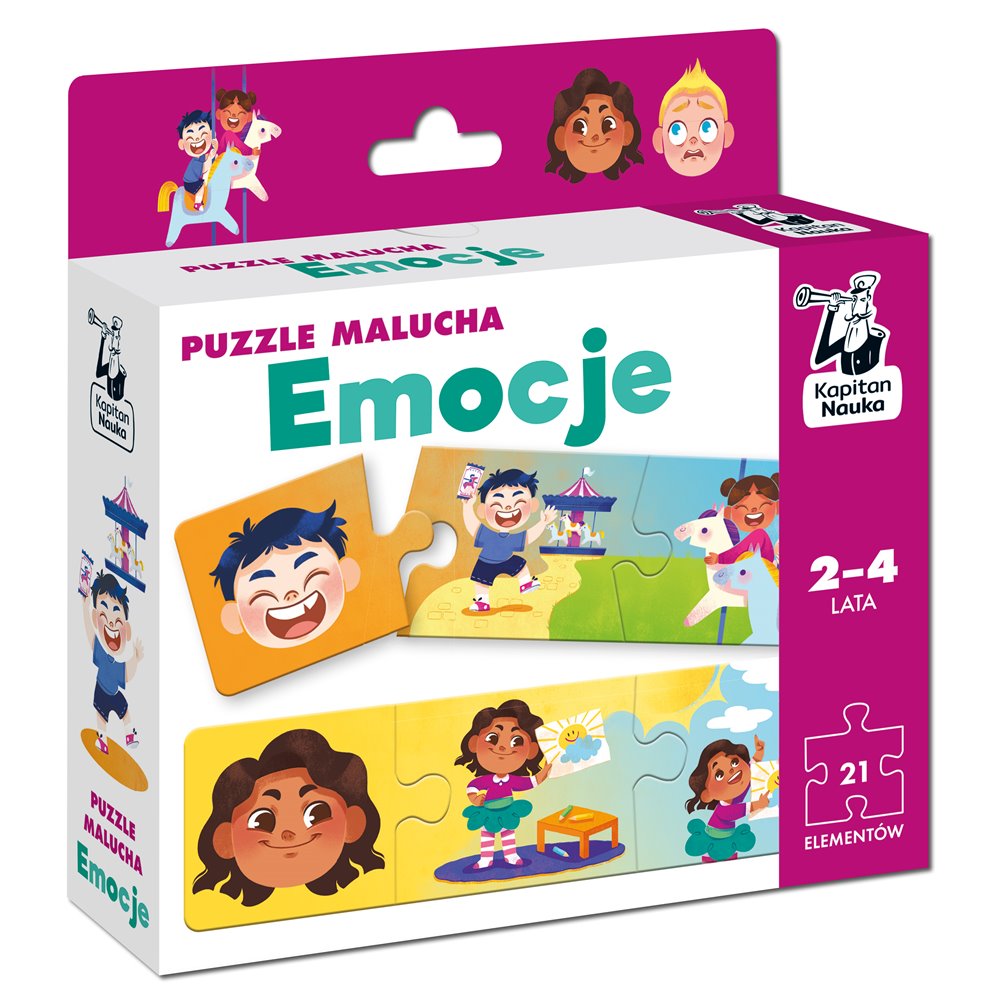 Kapitan Nauka - Emocje - Puzzle Malucha