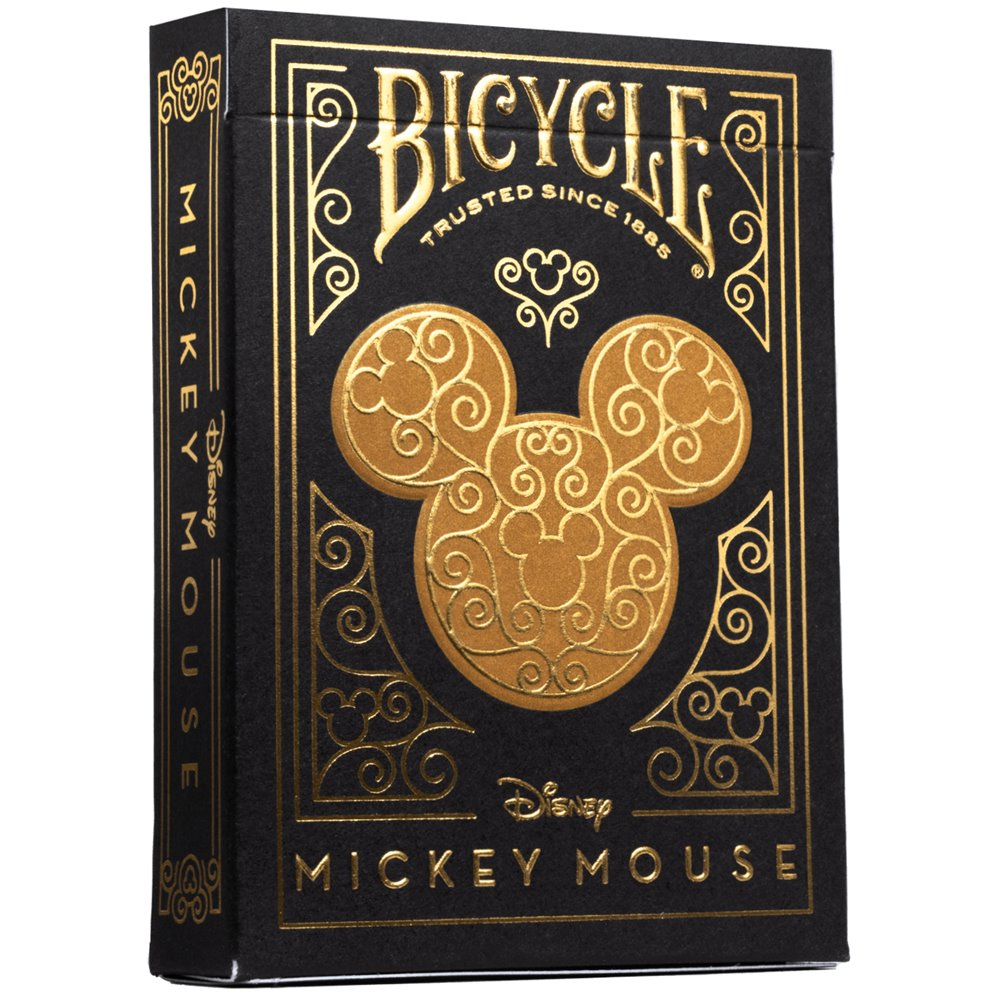 Karty Bicycle: Black & Gold Mickey