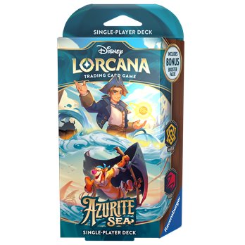 Disney Lorcana Azurite Sea Starter Deck Jim Hawkins & Tigger