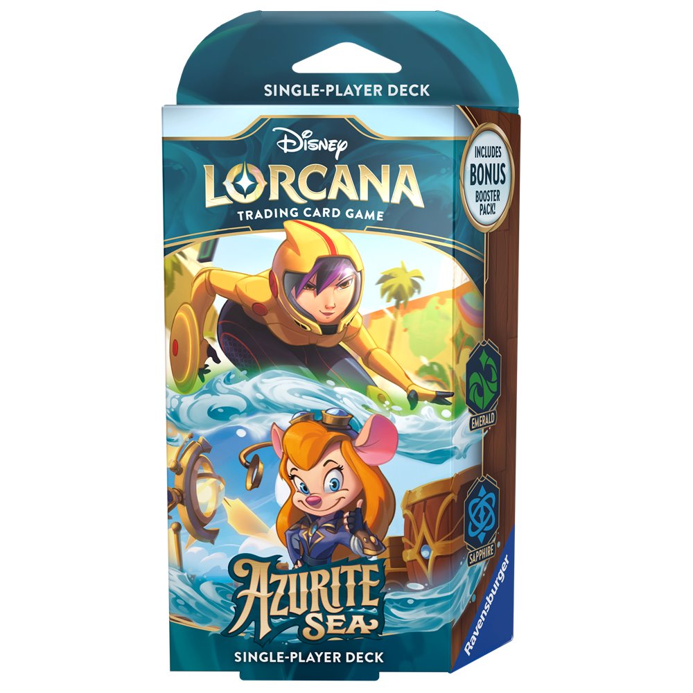 Disney Lorcana Azurite Sea Starter Deck Go Go Tomago & Gadget