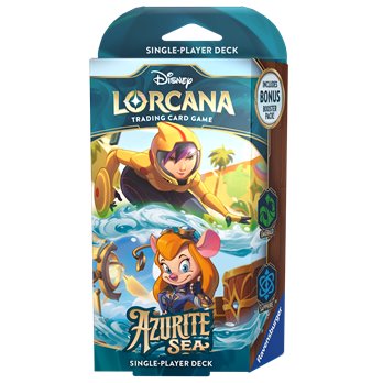 Disney Lorcana Azurite Sea Starter Deck Go Go Tomago & Gadget