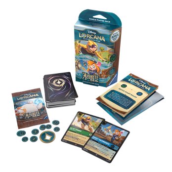 Disney Lorcana Azurite Sea Starter Deck Go Go Tomago & Gadget