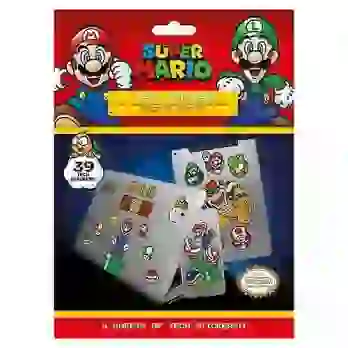 Zestaw naklejek SUPER MARIO Nintendo (39 szt)