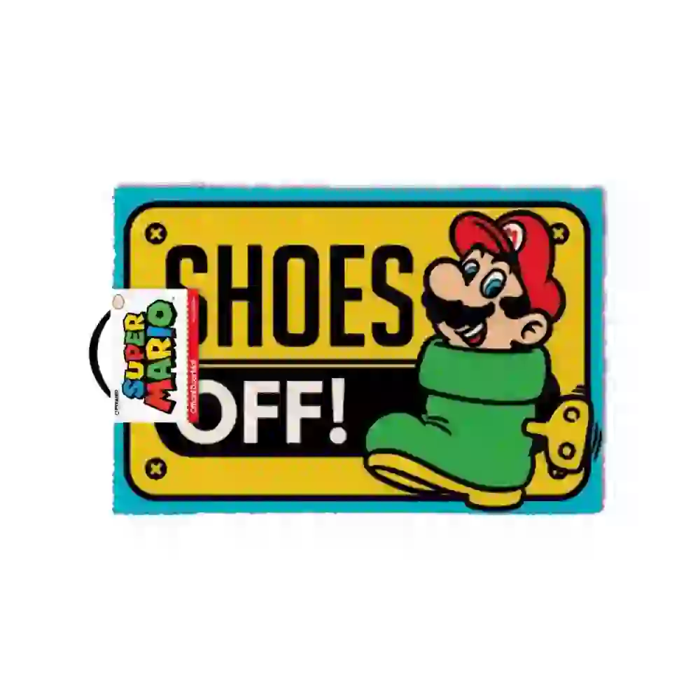 Wycieraczka pod drzwi SUPER MARIO (SHOES OFF COLOUR) (60x40 cm)