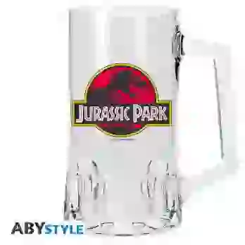 Kufel szklanyPark Jurajski Logo (500 ml)