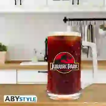 Kufel szklanyPark Jurajski Logo (500 ml)