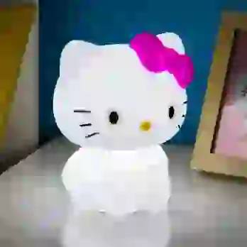 Hello Kitty silikonowa Lampka z akumulatorem (wysokość: 18 cm)