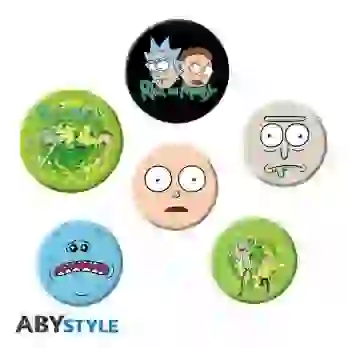 Rick i Morty Zestaw przypinek - Postaci