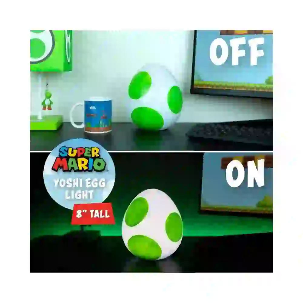 Lampka Super Mario jajko smoka Yoshi (wysokość: 20 cm)