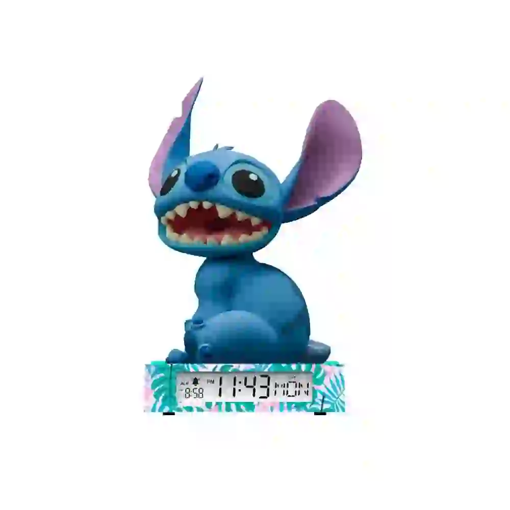 Disney Stitch Lampka 3D z budzikiem