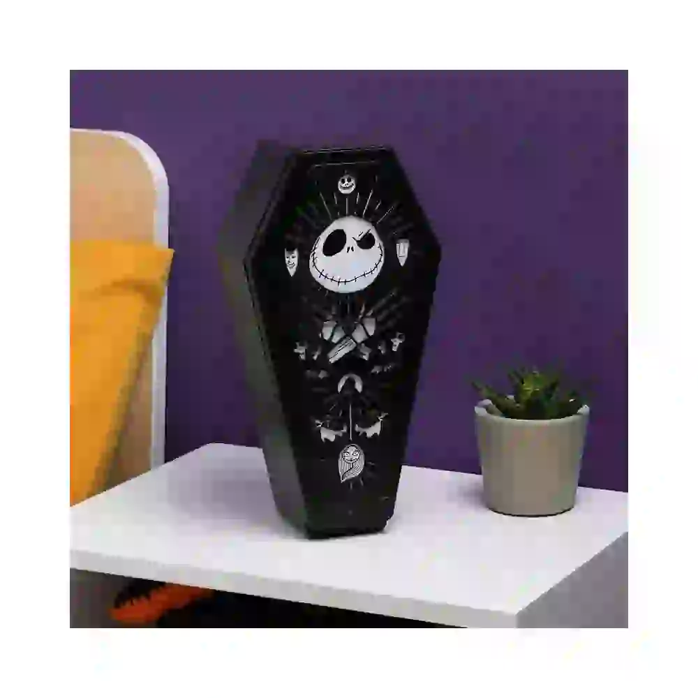 Lampka 3D Miasteczko Halloween - trumienka (wysokość: 28 cm)