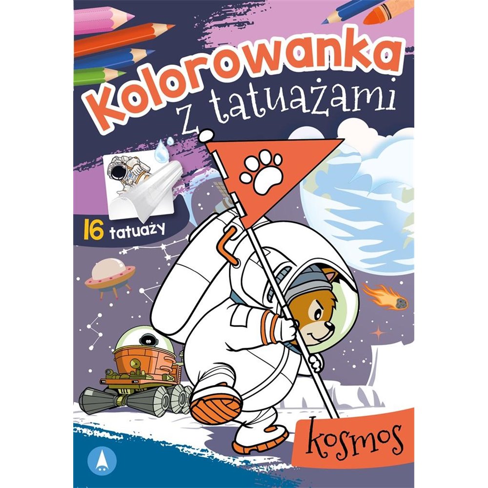 Kolorowanka z tatuażami. Kosmos