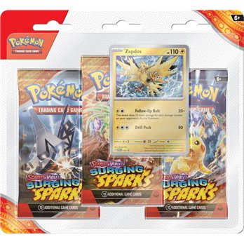 Pokemon TCG: Surging Sparks - 3-Pack Blister - Zapdos