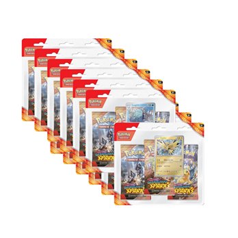 Pokemon TCG: Surging Sparks - 3-Pack Blister Box (12)