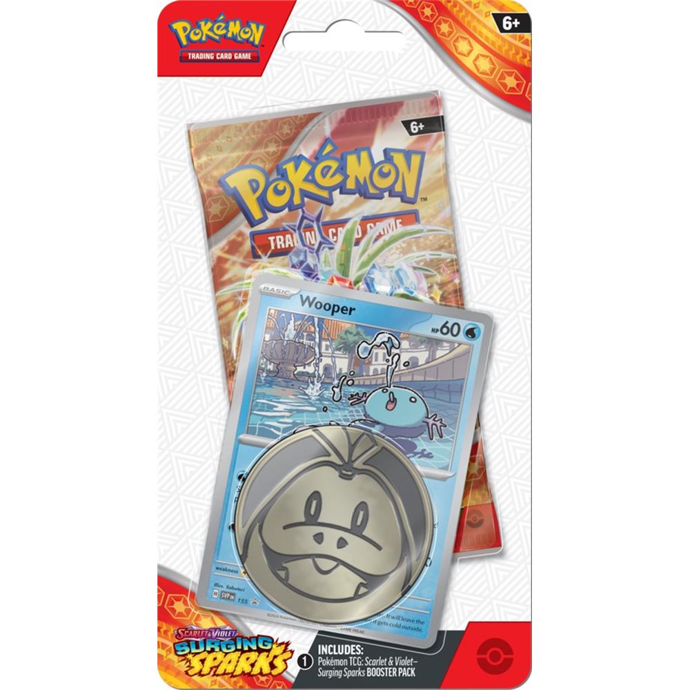 Pokemon TCG: Surging Sparks - Checklane Blister - Wooper