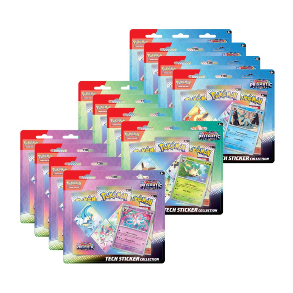 Pokemon TCG: Prismatic Evolutions - Tech Sticker Bundle (12)