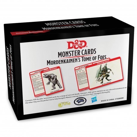 D&D Monster Cards - Mordenkainen's Tome of Foes (109 cards)