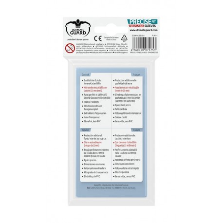 Ultimate Guard Koszulki Precise-Fit Resealable Standard Transparent (100)