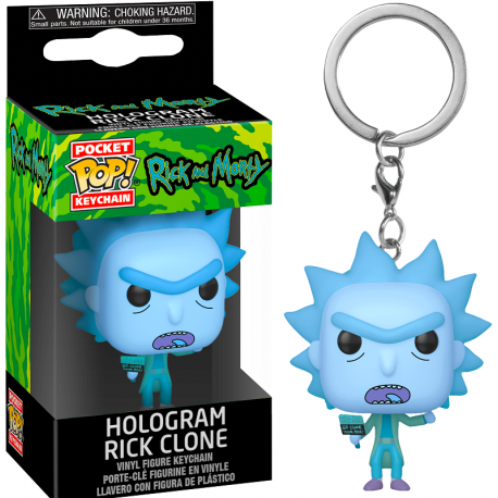 POP! Keychain Rick & Morty - Hologram Rick Clone