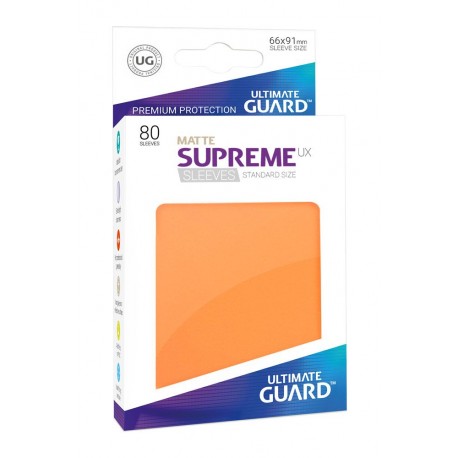 Ultimate Guard Koszulki Supreme UX Standard Matte Pomarańczowe (80)