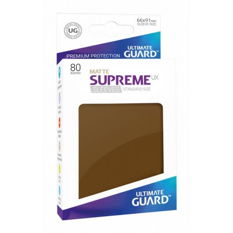 Ultimate Guard Koszulki Supreme UX Standard Matte Brązowe (80)