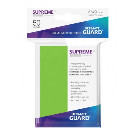 Ultimate Guard Koszulki Supreme UX Standard Jasno Zielone (50)