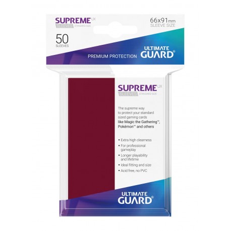 Ultimate Guard Koszulki Supreme UX Standard Bordowe (50)