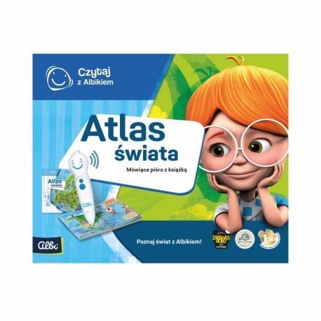 Czytaj z Albikiem - Atlas Świata (zestaw z Albikiem)