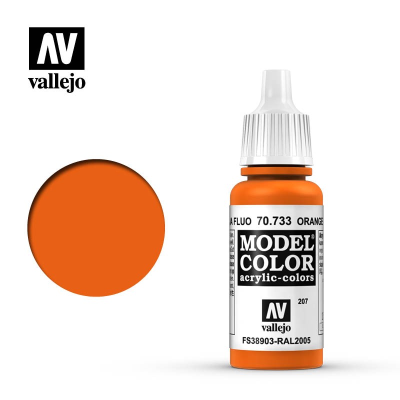 Vallejo Model Color 70.733 Orange Fluo (207)
