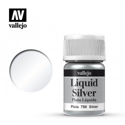 Vallejo Liquid Gold 70.790 Silver (Alcohol Based) 35ml (211)