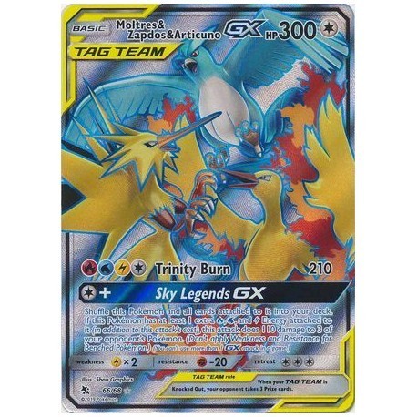 Moltres&Zapdos&Articuno GX (HF66/68) [NM]