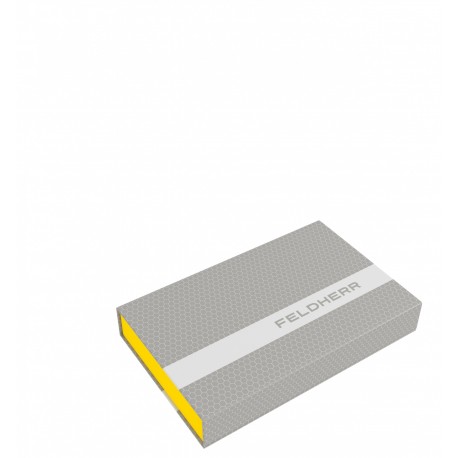 Feldherr - Magnetic Box yellow with 25 mm pick and pluck foam