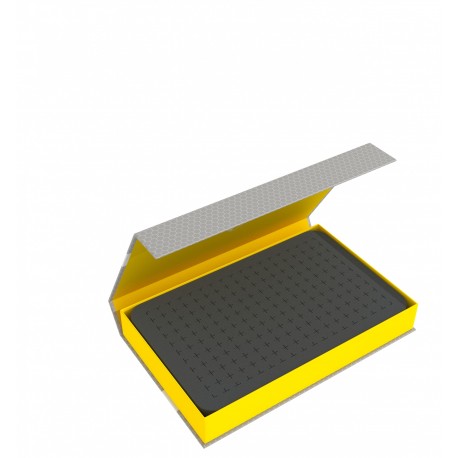 Feldherr - Magnetic Box yellow with 25 mm pick and pluck foam