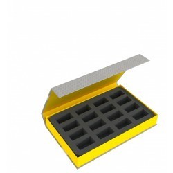 Feldherr - Magnetic Box yellow for 16 miniatures