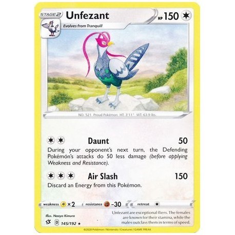 Unfezant (RC145/192) [NM]