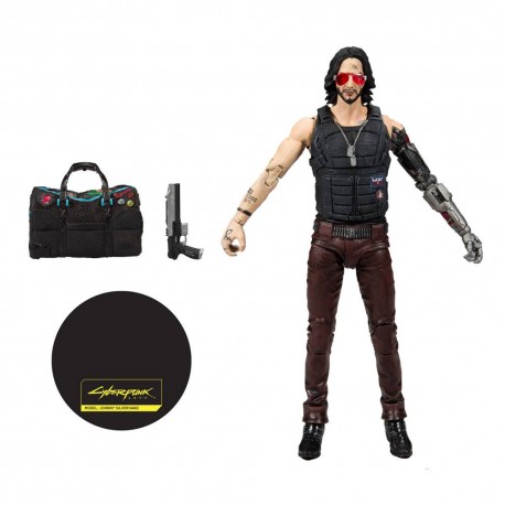 Cyberpunk 2077 Figurka Johnny Silverhand z torbą 18 cm