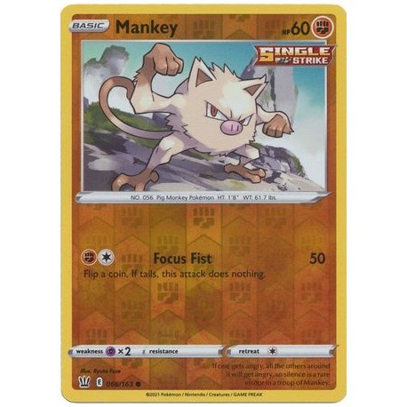 Mankey (BS66/163) [NM/RH]