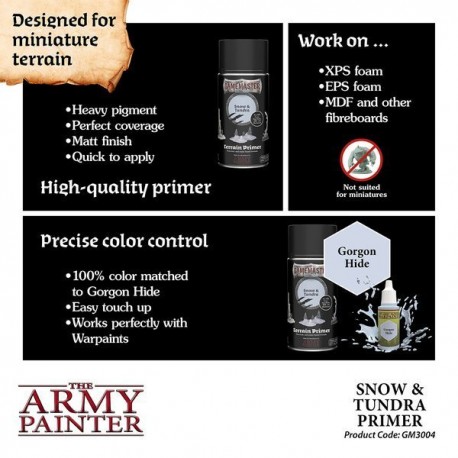 Army Painter Terrain Primer - Snow & Tundra