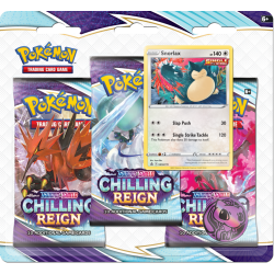Pokemon TCG: Chilling Reign 3-pack (Snorlax) (przedsprzedaż)