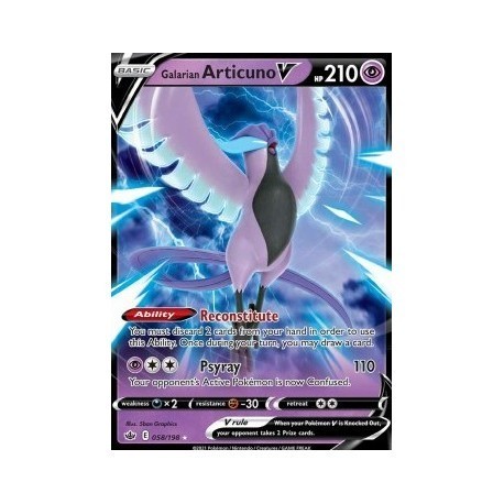 Galarian Articuno V (CR058/198) [NM]