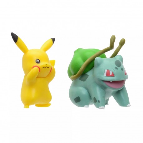 Pokemon Battle Figure - Pikachu + Bulbasaur