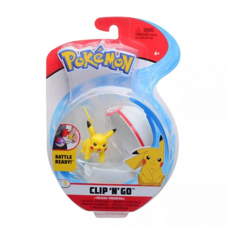 Pokemon Clip 'n' Go - Pikachu + Premier Ball