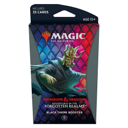 Magic The Gathering Adventures in the Forgotten Realms Black Theme Booster