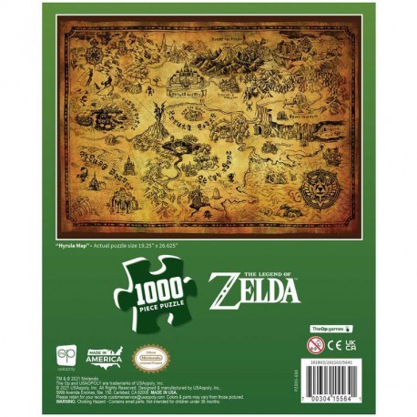 Puzzle The Legend of Zelda Hyrule Map Collector's 1000