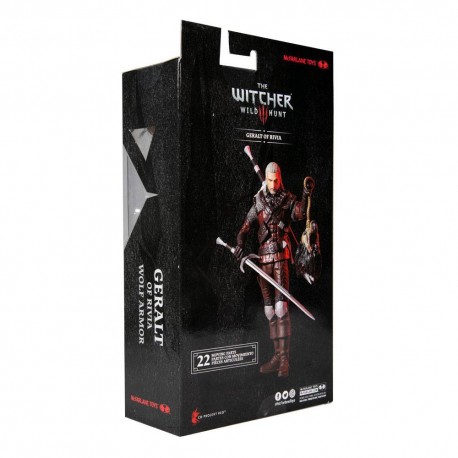 The Witcher 3: Wild Hunt Action Figure Geralt of Rivia (Wolf Armor) 18 cm